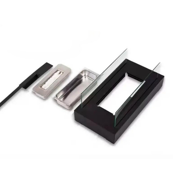 Buitenhaard op Bio-ethanol met Glaspanelen – Stijlvolle Tuin- & Terrasverwarmer