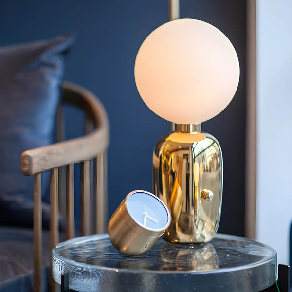 Moderne Ring Tafellamp – Zwevend LED Lichteffect, Minimalistische Woondecoratie