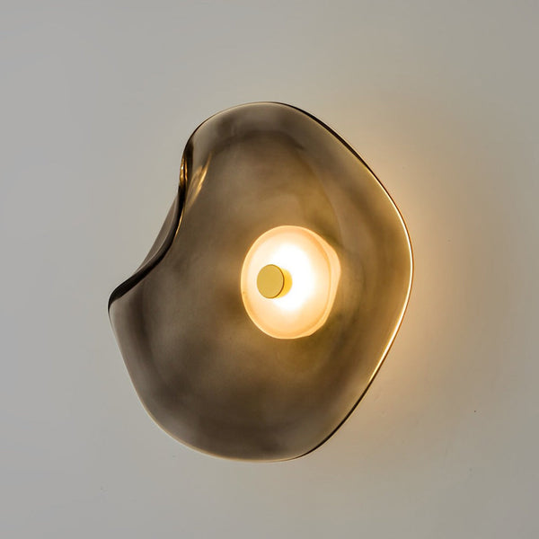 Moderne Wandlamp van Glas en Metaal met Ingebouwde LED – Warm Wit Licht