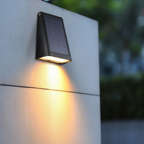 Moderne Minimalistische Rechthoekige Trapezvormige LED Wandlamp – Zonne-energie voor Binnen & Buiten