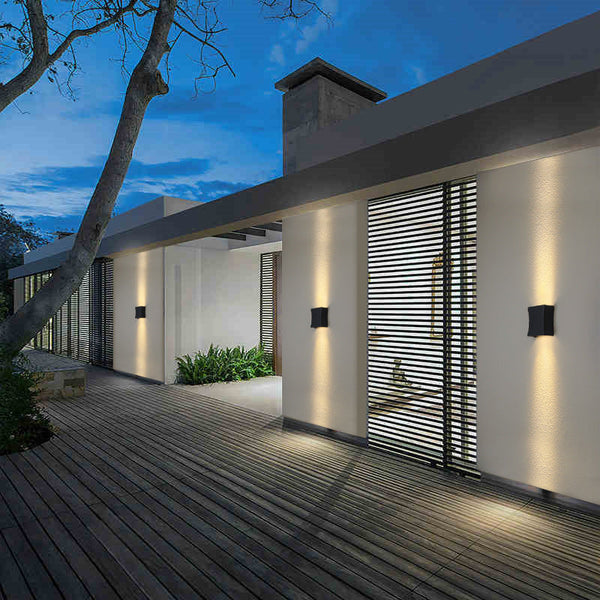 Minimalistische Vierkante LED Buitenwandlamp – Moderne Waterdichte Tuin- & Terrasverlichting