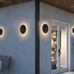 Elegante Ronde LED Wandlamp | Weerbestendige Buitenverlichting voor Moderne Tuinen & Terrassen
