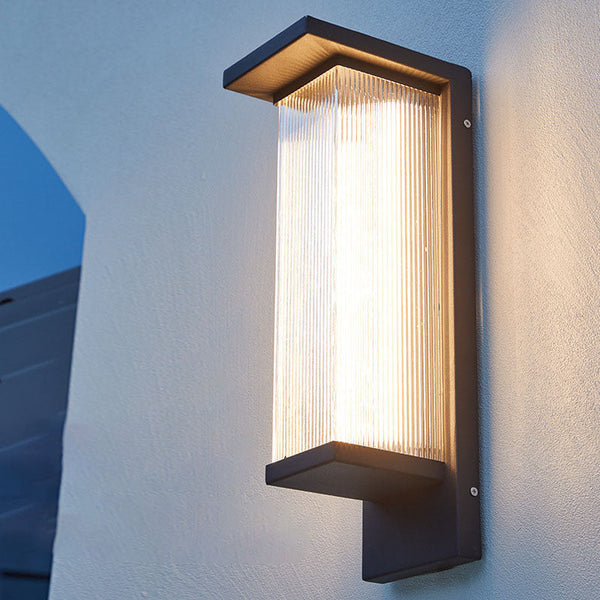 Rechthoekige Zonne LED Buitenlamp – Weerbestendige Wandlamp voor Tuin & Terras