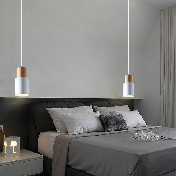 Moderne Macaron Cilinder Hanglamp – Pastel Plafondlamp voor Woonkamer, Eetkamer & Slaapkamer