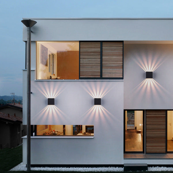 Vierkante LED Buiten Wandleuchte – Moderne Waterdichte Tuin- & Terrasverlichting