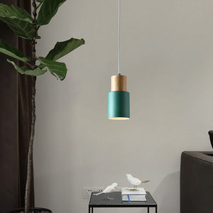 Moderne Macaron Cilinder Hanglamp – Pastel Plafondlamp voor Woonkamer, Eetkamer & Slaapkamer