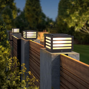 Vierkante LED Paalkaplamp voor Buiten – Modern & Weerbestendig