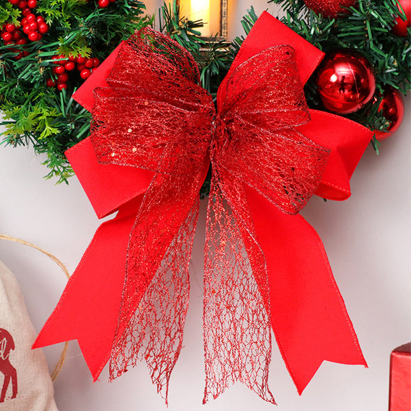 Rode LED Kerstkrans Ø40 cm – Sfeervolle Kerstdecoratie met LED-Lantaarn voor Binnen