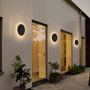 Elegante Ronde LED Wandlamp | Weerbestendige Buitenverlichting voor Moderne Tuinen & Terrassen
