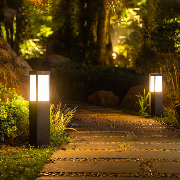Slanke Waterdichte Solarlantaarn voor Tuin, Oprit & Terrasverlichting