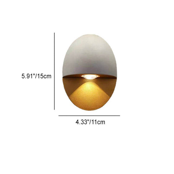 Minimalistische Ovale LED Buitenwandlamp – Moderne & Energiezuinige Verlichting