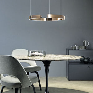 Moderne LED Plafondlamp Zwart – Ronde Metalen Lamp 40/60/80 cm