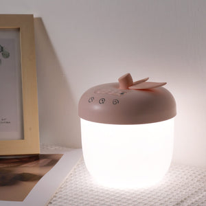 LED Wekker in Appelvorm – Stijlvolle Tafellamp in Roze of Groen
