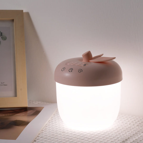 LED Wekker in Appelvorm – Stijlvolle Tafellamp in Roze of Groen