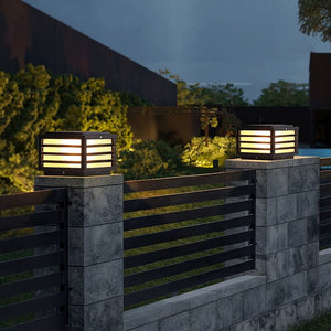 Vierkante LED Paalkaplamp voor Buiten – Modern & Weerbestendig