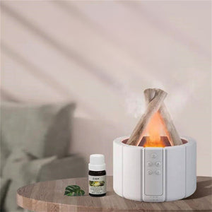 Flame Glow Tafellamp – Sfeervolle LED Vlam Effect Lamp met Luchtbevochtiger voor Gezellige Interieurs