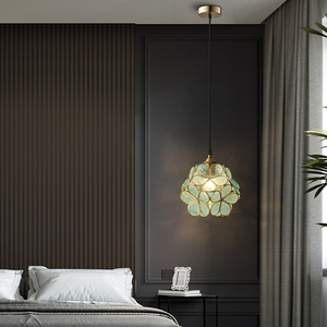 Elegante Bloemvormige Hanglamp – Petal-Style Glazen Kroonluchter
