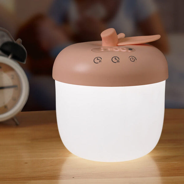 LED Wekker in Appelvorm – Stijlvolle Tafellamp in Roze of Groen