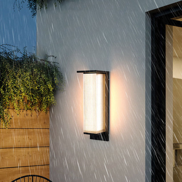 Rechthoekige Zonne LED Buitenlamp – Weerbestendige Wandlamp voor Tuin & Terras