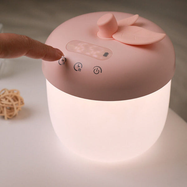 LED Wekker in Appelvorm – Stijlvolle Tafellamp in Roze of Groen
