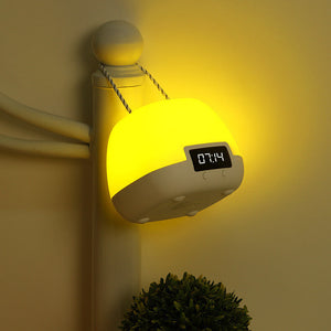 Moderne Draagbare LED Wekker met Nachtlampje – Compacte Verlichting voor Huis & Slaapkamer