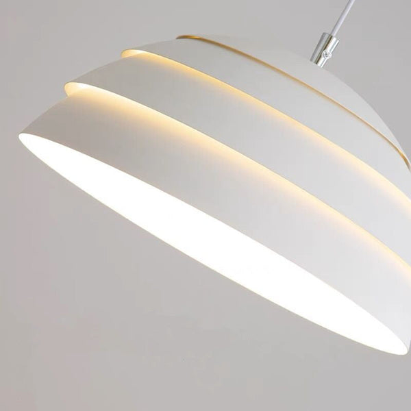 Moderne Koepel Hanglamp | Grijs 39 cm | IJzer & Aluminium LED Hanglamp
