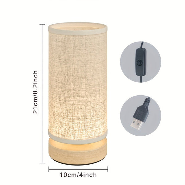 Minimalistische Houten Bedlamp – Ruimtebesparende LED voor Bureau & Nachtkastje
