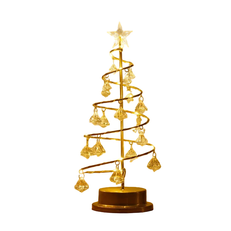 LuminFir Decoratieve Tafel Lamp in Kerstboomvorm – LED Feestelijke Woondecoratie, USB Oplaadbaar