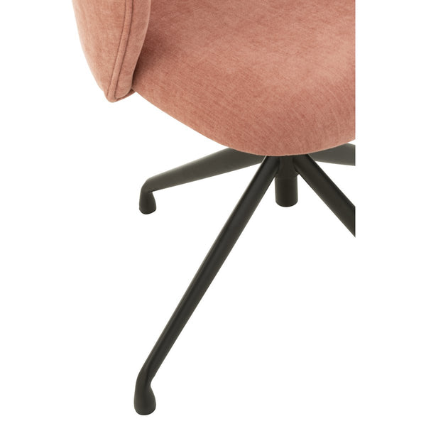 J-Line Designstoel Turn/Up/Down – Lichtroze Comfort met Industriële Twist