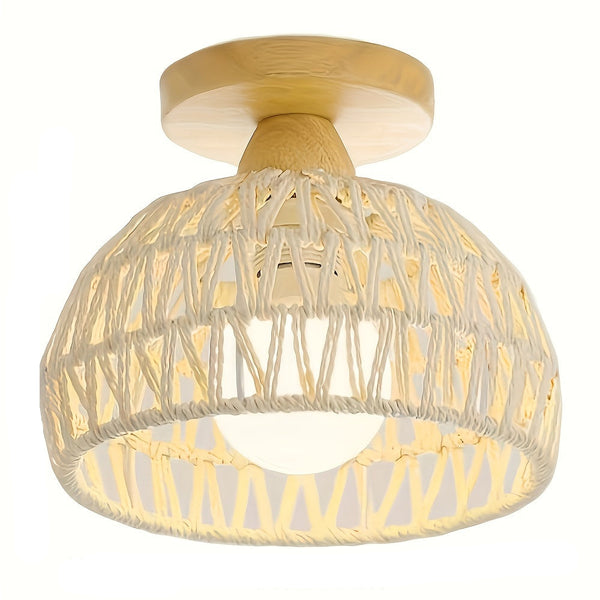Boho Halfbovenliggende Plafondlamp – Moderne Woondecoratie