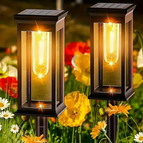 Zonne energie Tuinlamp  Waterdichte Buitenverlichting voor Sfeervolle & Duurzame Tuin