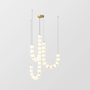 Glamoureuze Witte Kroonluchter Hanglamp – Elegante LED Plafondlamp voor Thuis