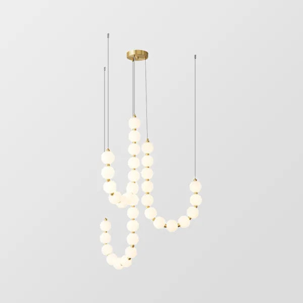 Glamoureuze Witte Kroonluchter Hanglamp – Elegante LED Plafondlamp voor Thuis