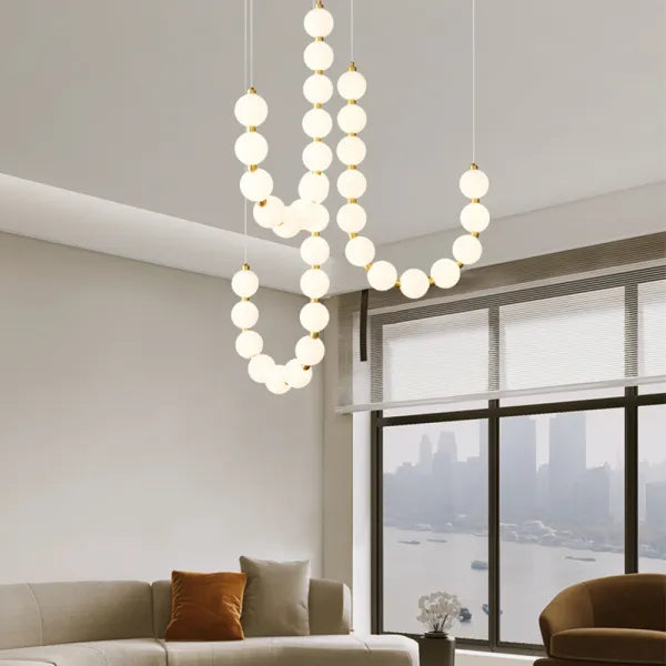 Glamoureuze Witte Kroonluchter Hanglamp – Elegante LED Plafondlamp voor Thuis