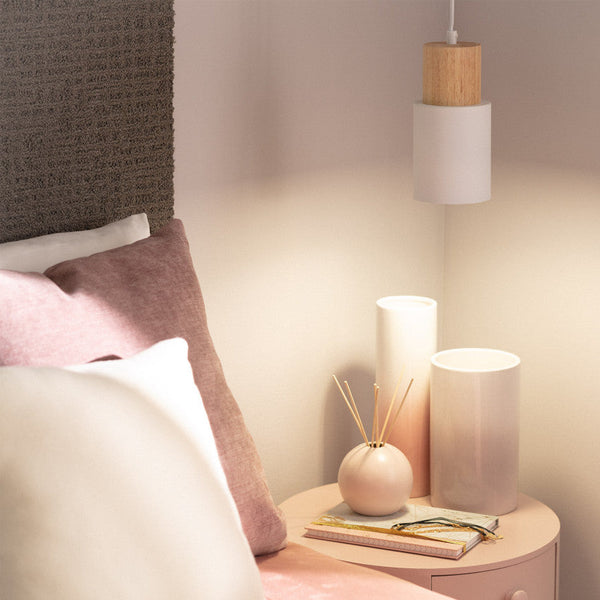 Moderne Macaron Cilinder Hanglamp – Pastel Plafondlamp voor Woonkamer, Eetkamer & Slaapkamer