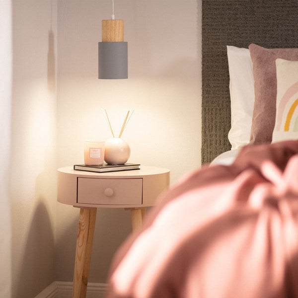 Moderne Macaron Cilinder Hanglamp – Pastel Plafondlamp voor Woonkamer, Eetkamer & Slaapkamer