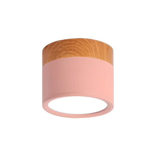 Moderne zwarte plafondlamp met houtaccent – LED design verlichting
