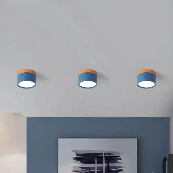 Slanke Scandinavische LED Spotplafondlamp – Moderne Noordse Halverlichting
