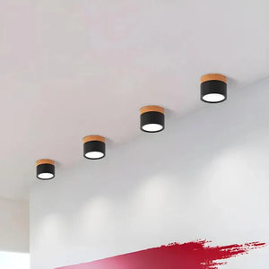 Slanke Scandinavische LED Spotplafondlamp – Moderne Noordse Halverlichting