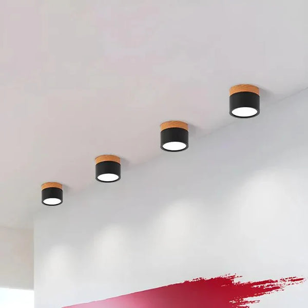 Slanke Scandinavische LED Spotplafondlamp – Moderne Noordse Halverlichting