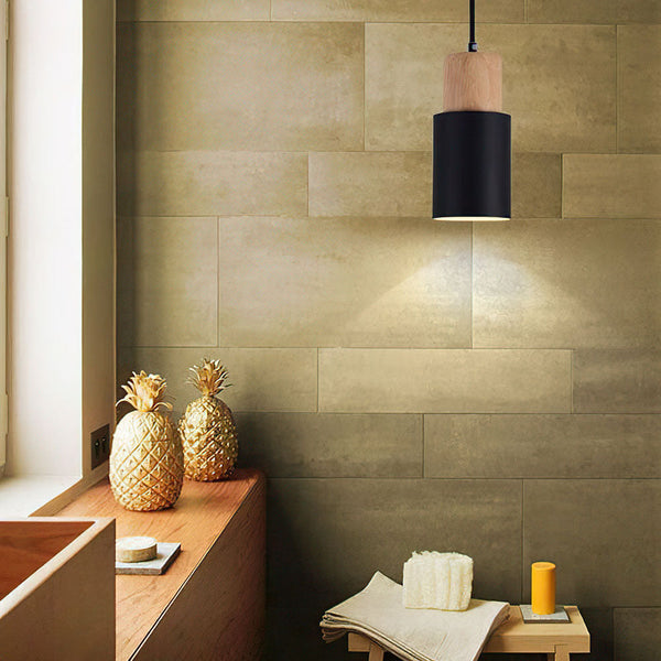 Moderne Macaron Cilinder Hanglamp – Pastel Plafondlamp voor Woonkamer, Eetkamer & Slaapkamer