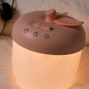 LED Wekker in Appelvorm – Stijlvolle Tafellamp in Roze of Groen