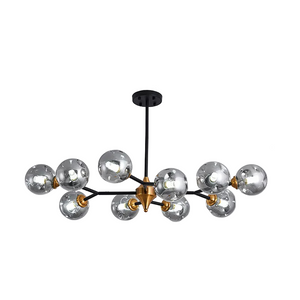 Moderne Hanglamp met Zwevende Glazen Bollen – Elegante LED-Kroonluchter voor Woonruimtes