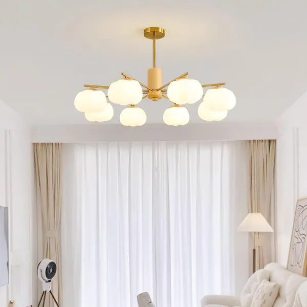 Creatieve Houten en Katoenen Bol Hanglamp voor Woonkamer – Moderne Minimalistische Plafondlamp