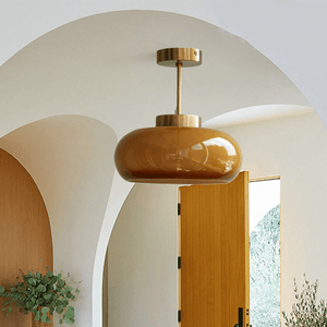 Elegante Dome Hanglamp – Stijlvolle Gebogen Kap voor Warm en Gelijkmatig Licht