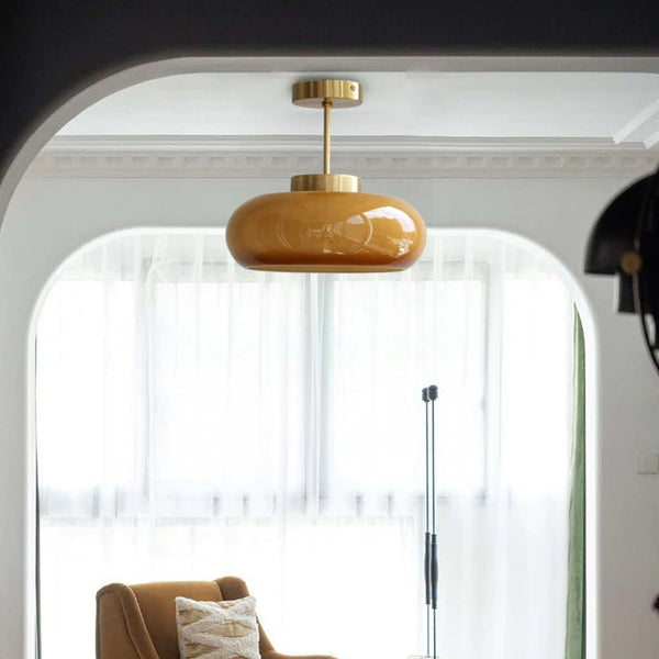 Elegante Dome Hanglamp – Stijlvolle Gebogen Kap voor Warm en Gelijkmatig Licht