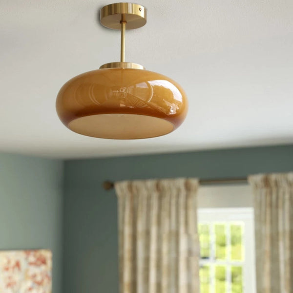 Elegante Dome Hanglamp – Stijlvolle Gebogen Kap voor Warm en Gelijkmatig Licht