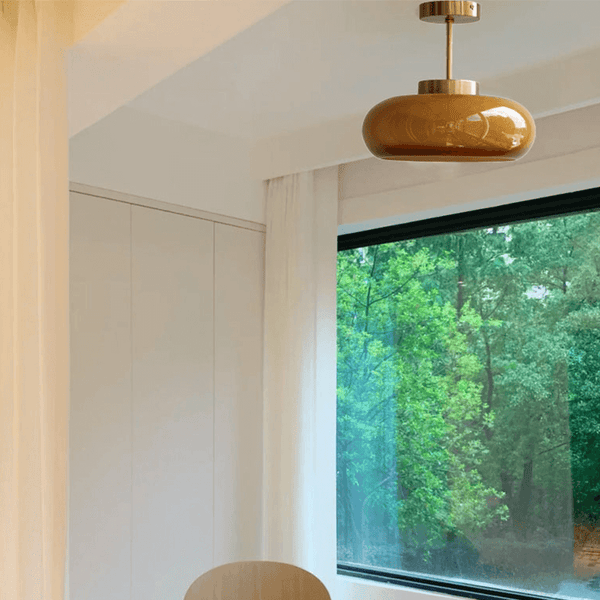 Elegante Dome Hanglamp – Stijlvolle Gebogen Kap voor Warm en Gelijkmatig Licht
