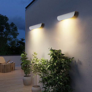 Gebogen LED Buitenwandlamp – Moderne Weerbestendige Tuin- & Terrasverlichting
