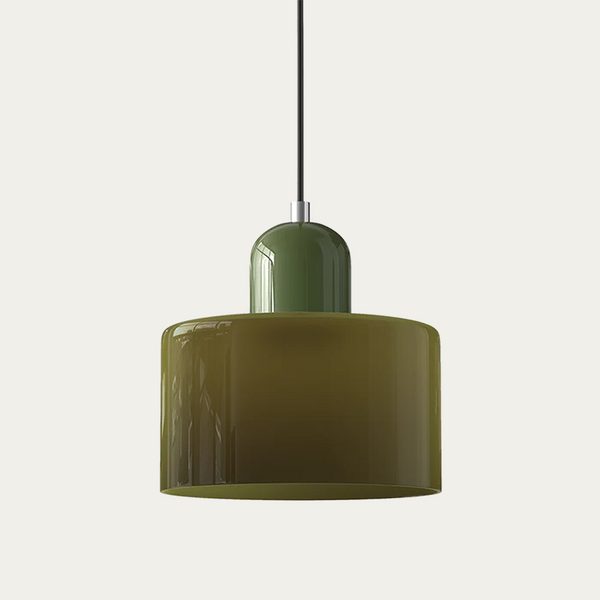 Abstracte Glazen Hanglamp 15x17cm – Moderne LED Hanglamp met Instelbare Lichtkleur voor Eetkamer & Woonkamer